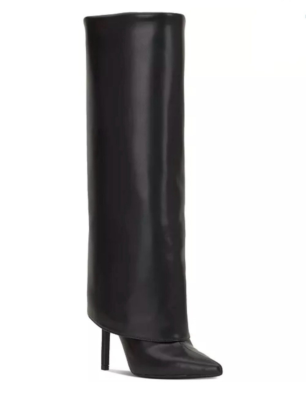 I.N.C. International Concepts Skylar Fold Over Cuffed Knee High Boots Black NWT